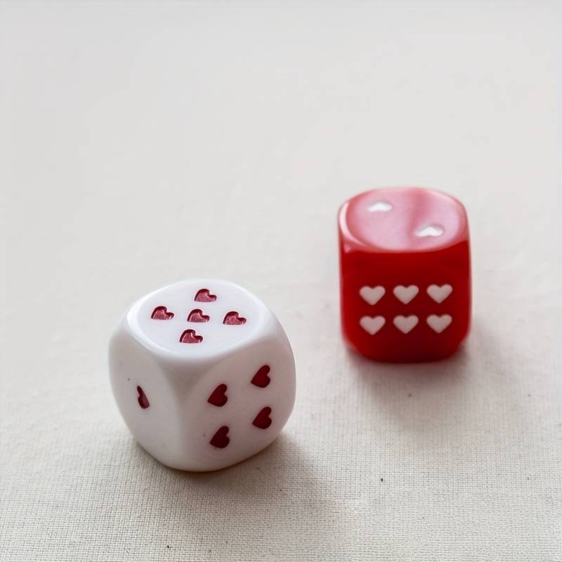 Romantic Heart-Shaped Large Dice for Valentine's Day
